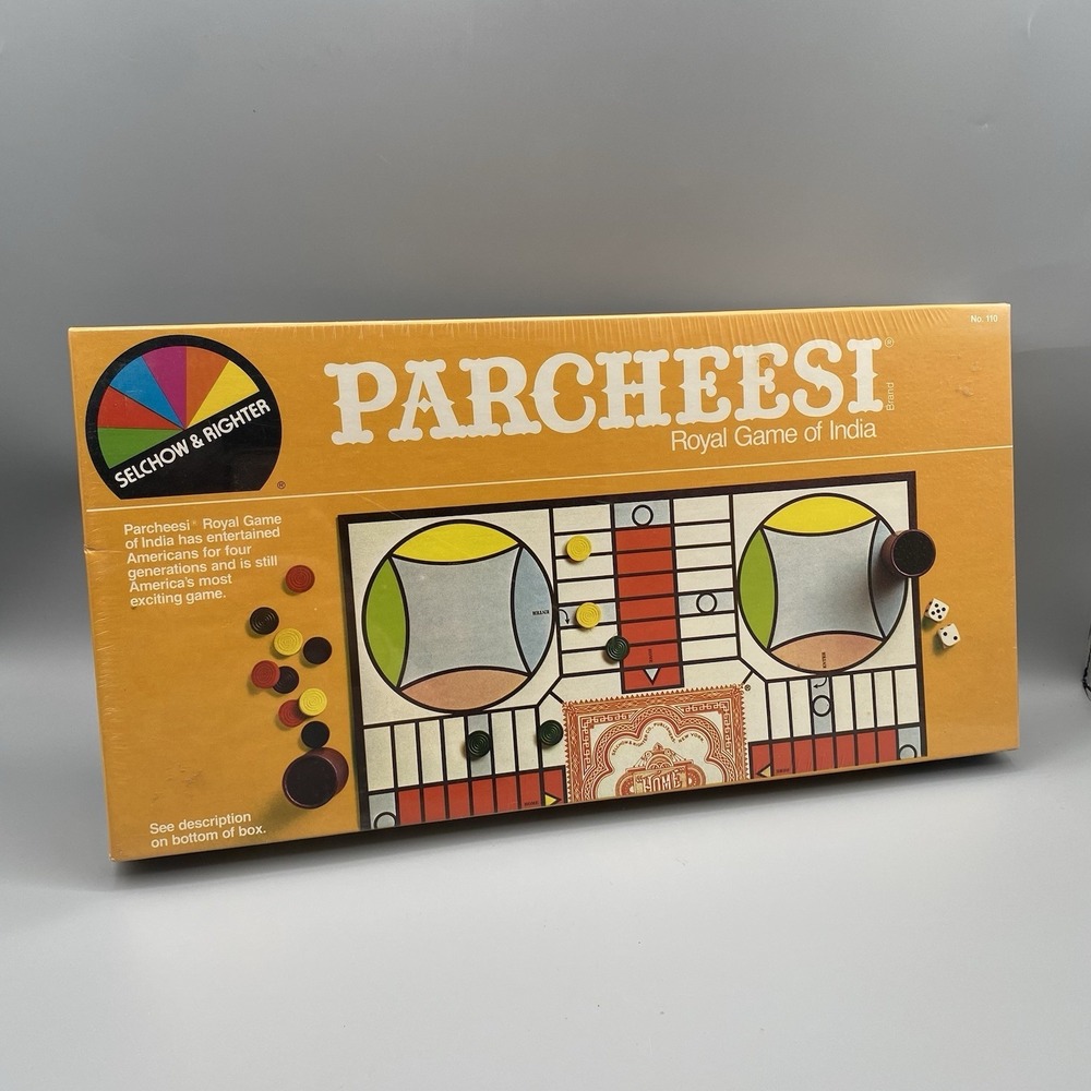 Vintage 1982 Parcheesi Board Game Selchow & Righter Co Sealed New